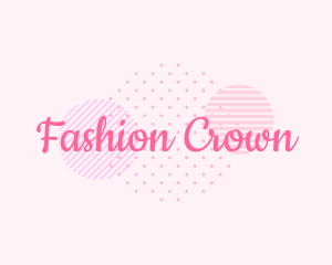 Girly Fashion Cursive logo design