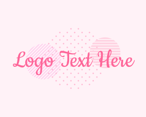 Fashion - Pink Fashion Wordmark logo design