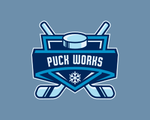 Puck - Hockey Varsity Tournament logo design