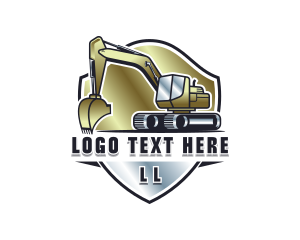 Builder - Heavy Equipment Excavator logo design