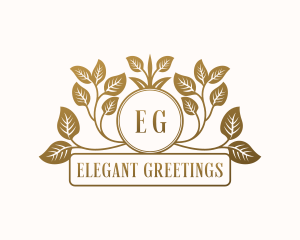 Leaf Garden Event logo design