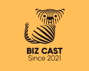 Animal Rehabilitation - Striped Wild Cat logo design