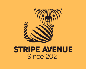 Striped - Striped Wild Cat logo design