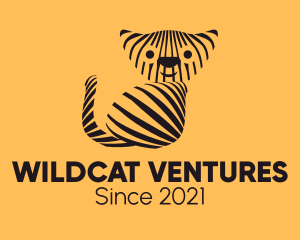 Striped Wild Cat  logo design