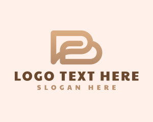 Social Chat Messaging Letter B logo design