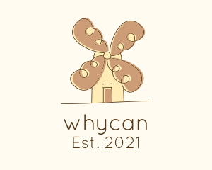 Patissier - Bread Bakery Windmill logo design