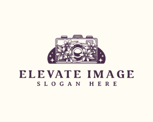 Floral Camera Imaging logo design