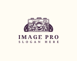 Imaging - Floral Camera Imaging logo design