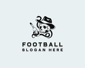 Mascot - Skull Liquor Bar logo design