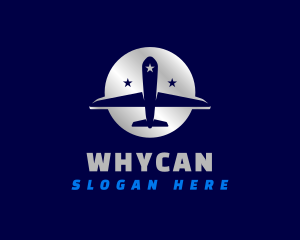 Delivery - Travel Airplane Stars logo design