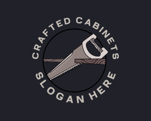 Cabinetry - Wood Saw Tool Carpentry logo design