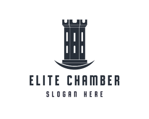 Chamber - Tower Turret Fortress logo design