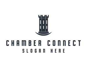 Chamber - Tower Turret Fortress logo design