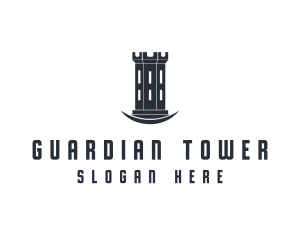  Tower Turret Fortress logo design