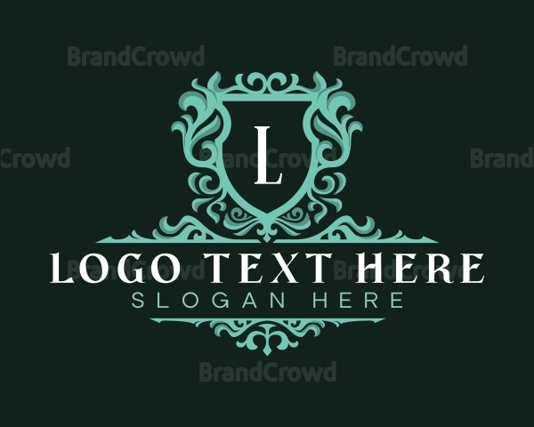Luxurious Ornamental Shield Logo
