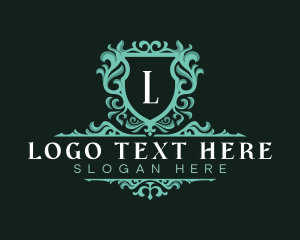 Vip - Luxurious Ornamental Shield logo design