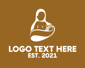 Nanny - Mother Child Maternity logo design