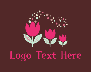 Health - Pink Tulips Florist logo design