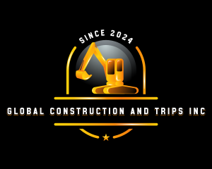 Excavator Construction Builder logo design