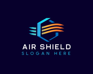 Air Conditioning Wind Airflow  logo design