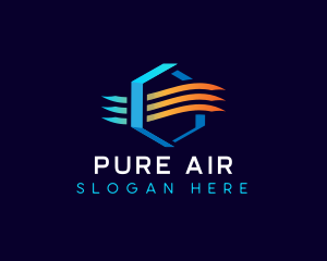 Air Conditioning Wind Airflow  logo design