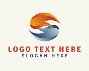 Warm - Hot & Cool Temperature logo design