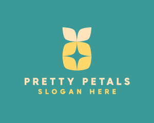 Flower Yellow Petals  logo design