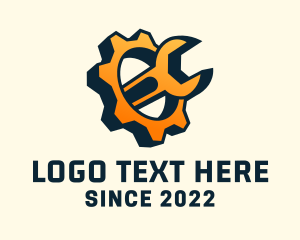 Mechanical - Mechanical Cog Wrench logo design