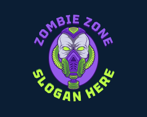 Zombie - Gaming Gas Mask logo design