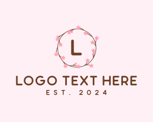 Garden - Cherry Blossom Flower logo design