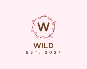 Cherry Blossom Flower Logo