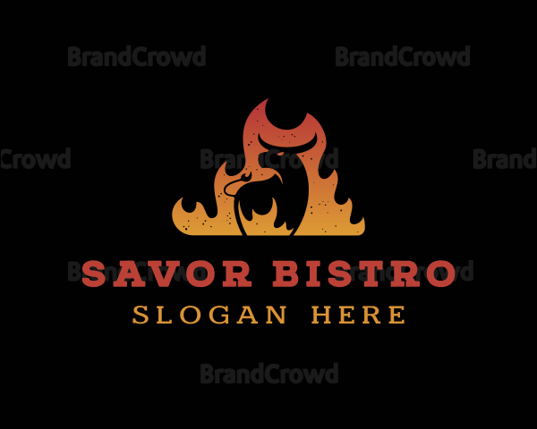 Flaming Cow Grill Logo