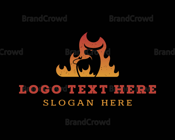 Flaming Cow Grill Logo