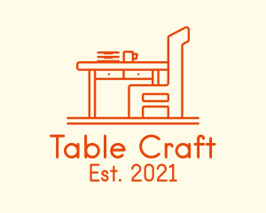 Table - Office Table Chair logo design
