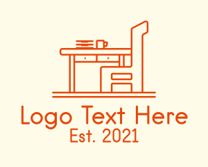 Swivel Chair - Office Table Chair logo design