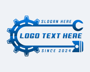 Body Shop - Cogwheel Piston Repair logo design