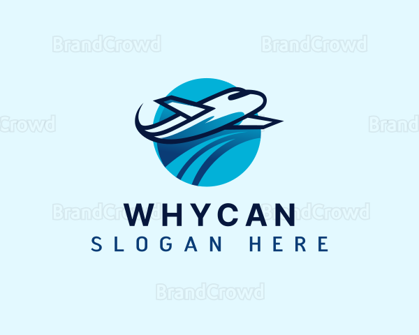 Vacation Travel Airplane Logo