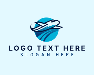 Vacation Travel Airplane Logo