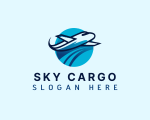 Vacation Travel Airplane logo design