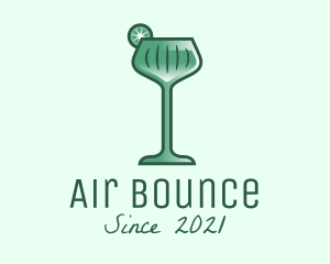 Lime Green Cocktail Drink  logo design