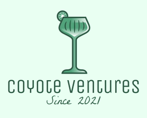 Lime Green Cocktail Drink  logo design