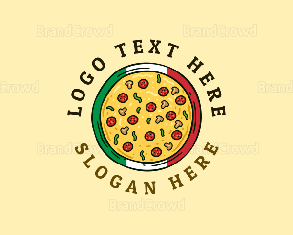 Italian Pizzeria Pizza Logo