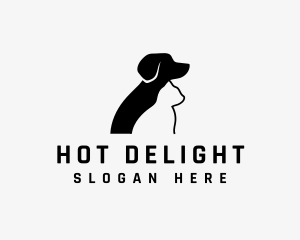 Dog Cat Vet logo design