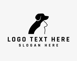 Minimalist - Dog Cat Vet logo design