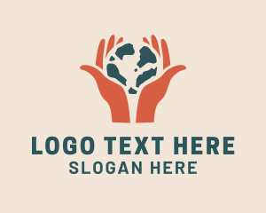 Globe Hand Foundation logo design