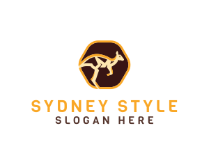 Sydney - Wild Kangaroo Animal logo design