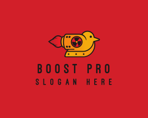 Booster - Rocket Powered Bird logo design