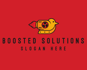 Booster - Rocket Powered Bird logo design