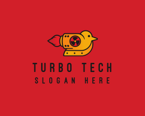 Turbo - Rocket Powered Bird logo design