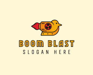 Rocket Powered Duck logo design